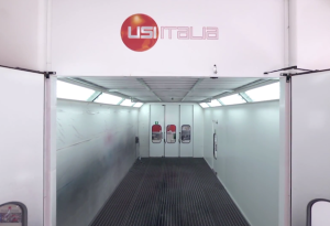 USI Italia spray booth tour